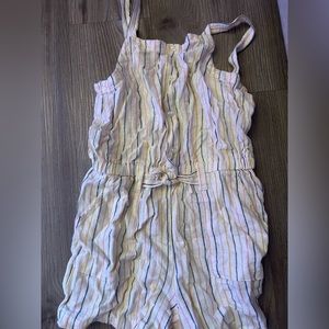 Old Navy blue pink orange green stripes cream